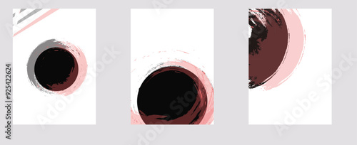 Set of abstract creative artistic templates. Universal cover Designs for Annual Report, Brochures, Flyers, Presentations, Leaflet, Magazine.