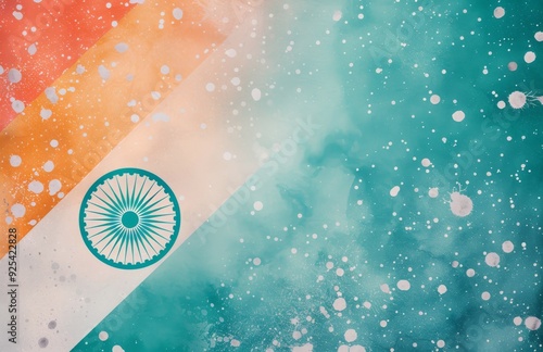 Indian National Flag Waving Against Clear Blue Sky During Daytime