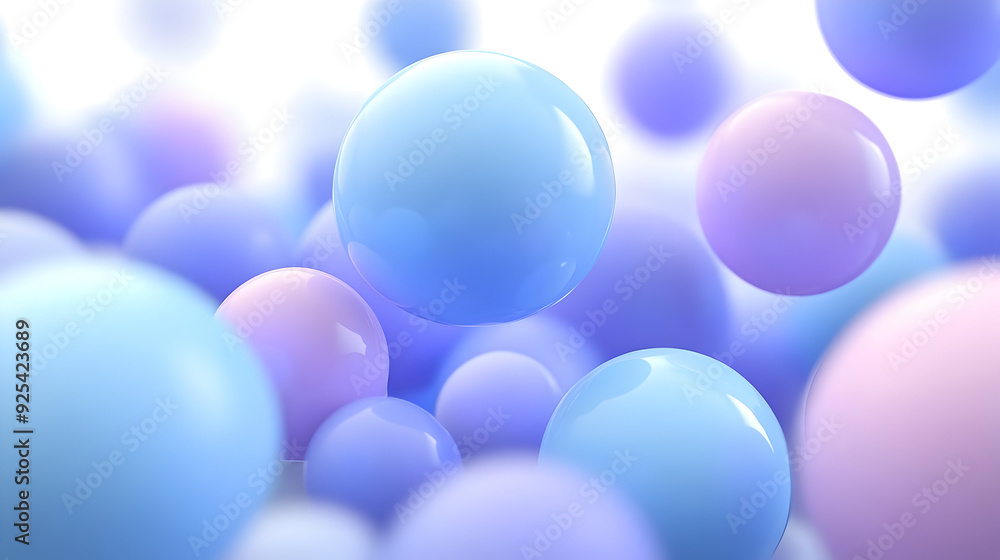Abstract background of blue and purple spheres. Abstract background of blue and purple spheres.