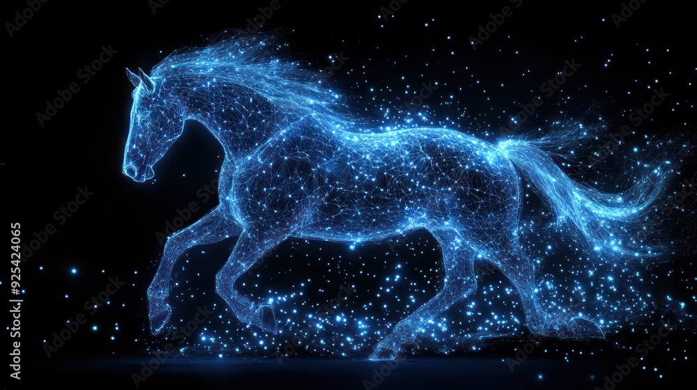 Digital Horse in Motion Digital Horse in Motion