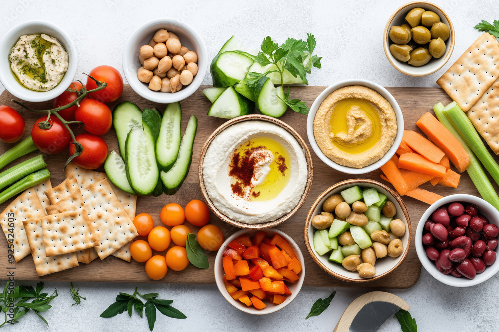 Enjoy a Healthy Snack Platter Featuring Delicious Dips and Fresh Assorted Vegetables. arrangement of various dips, fresh vegetables and tasty snacks for healthy lifestyle choice. World Vegetarian Day Enjoy a Healthy Snack Platter Featuring Delicious Dips and Fresh Assorted Vegetables. arrangement of various dips, fresh vegetables and tasty snacks for healthy lifestyle choice. World Vegetarian Day