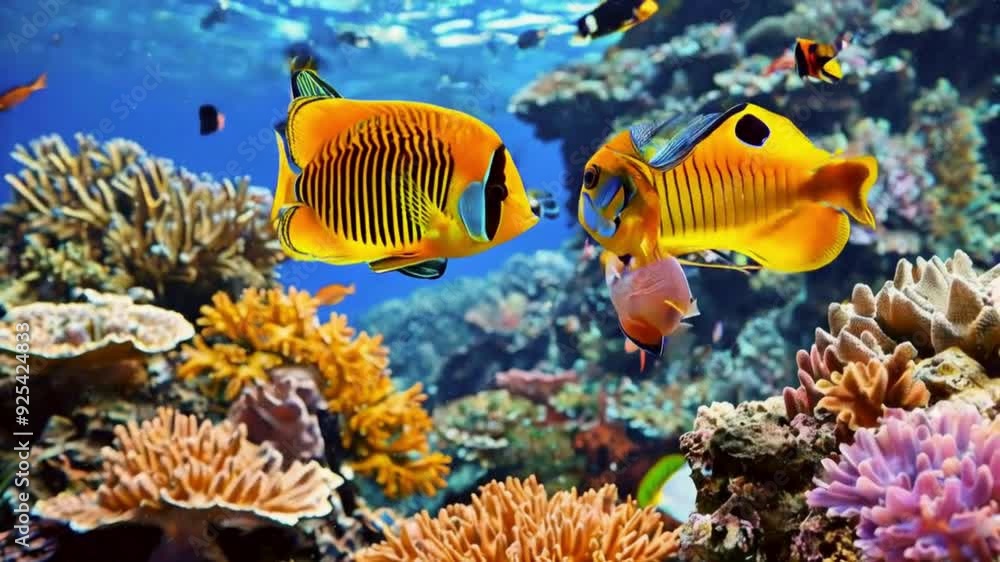 coral reef with fish coral reef with fish