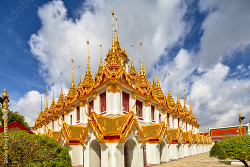 Photography Buddhist temple Wat Ratchanatdaram Worawihan in Bangkok, Thailand