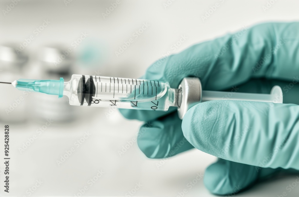 Medical Professional Preparing Vaccine Injection in Laboratory Setting Medical Professional Preparing Vaccine Injection in Laboratory Setting