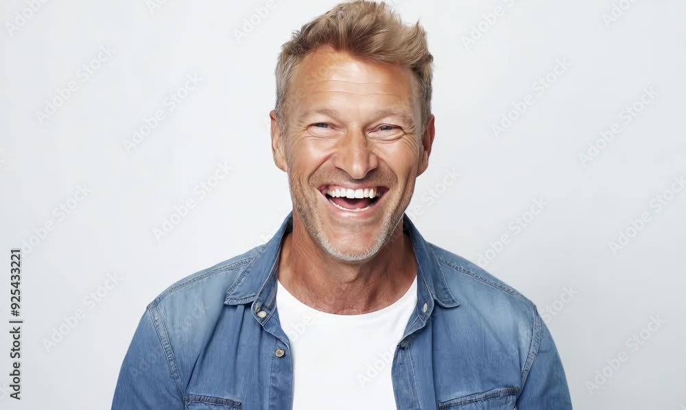 Portrait of a happy mature man smiling over white background. Men's beauty, fashion. Portrait of a happy mature man smiling over white background. Men's beauty, fashion.