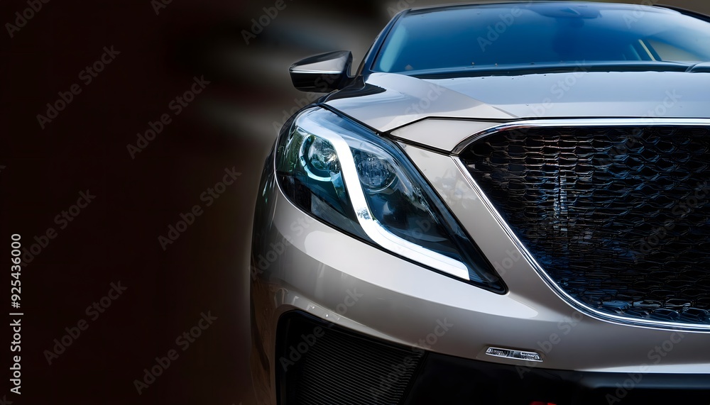 Fototapeta premium Car headlight detail