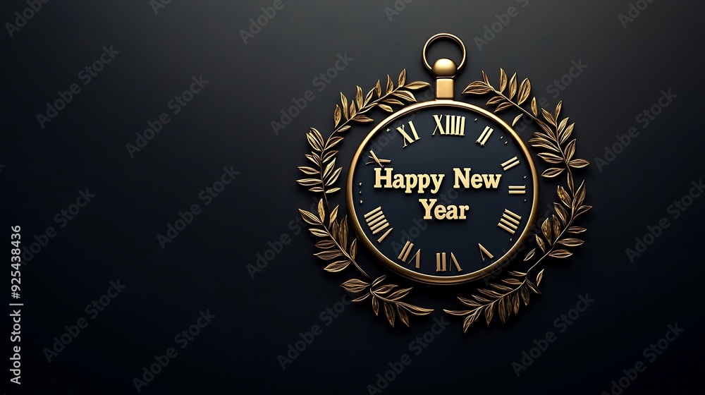 Obraz premium 3d rendering new year 2025 concept background