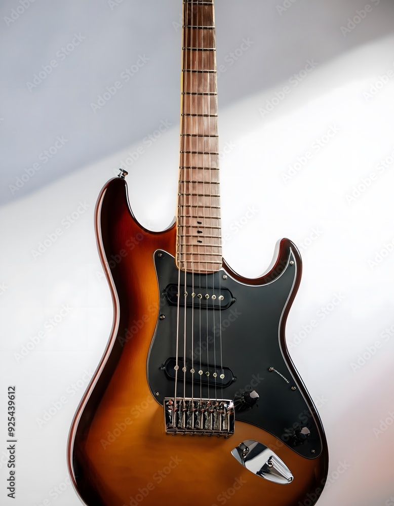 Fototapeta premium electric guitar isolated on white
