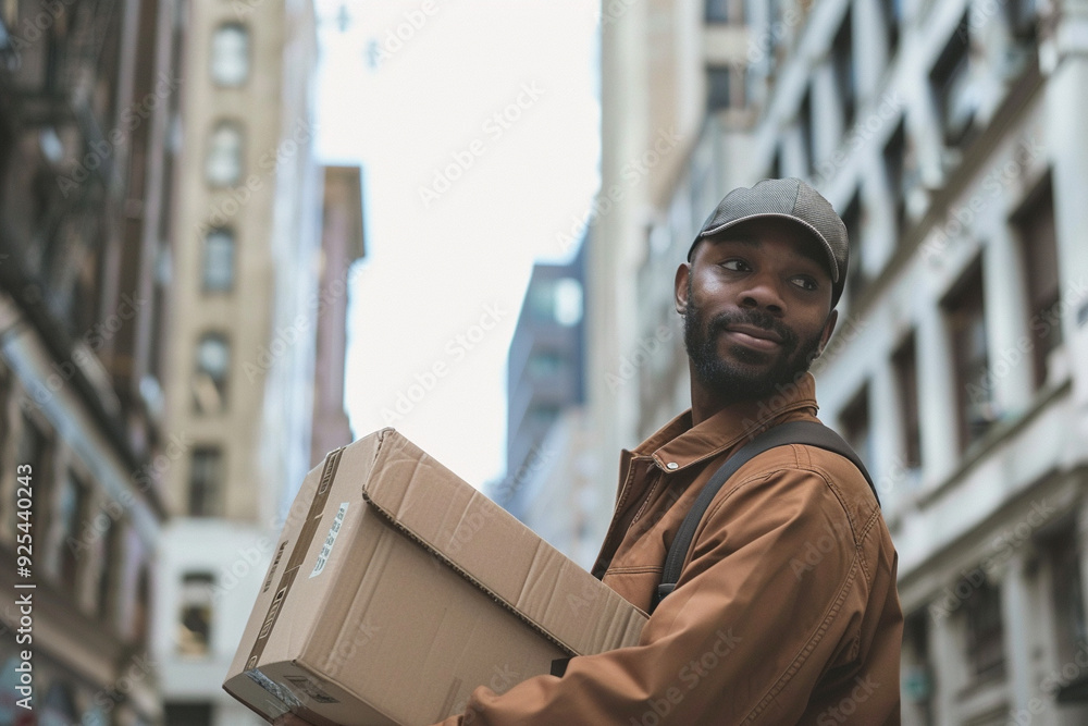 Delivery Man in the City Delivery Man in the City