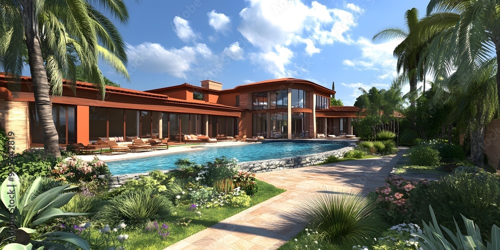 Tropical Villa with Pool and Lush Garden Tropical Villa with Pool and Lush Garden