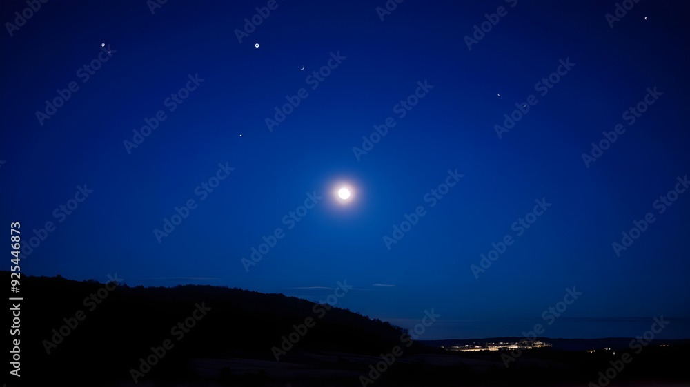 Naklejka premium night sky with stars