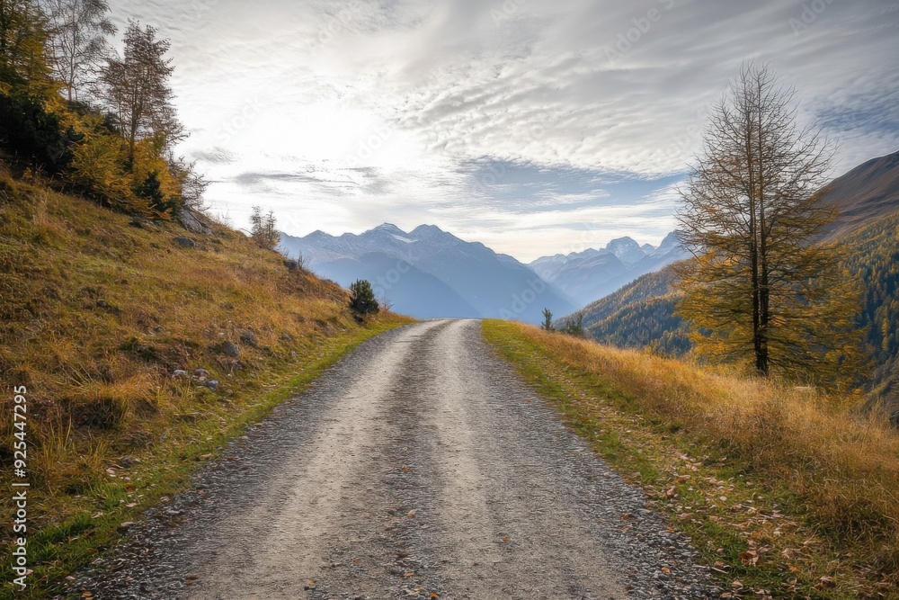 Fototapeta premium Mountain Road in Autumn