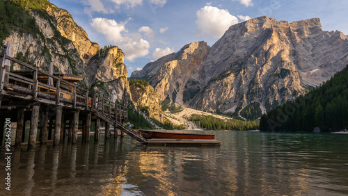 Tableau sur toile Pragser Wildsee, Südtirol