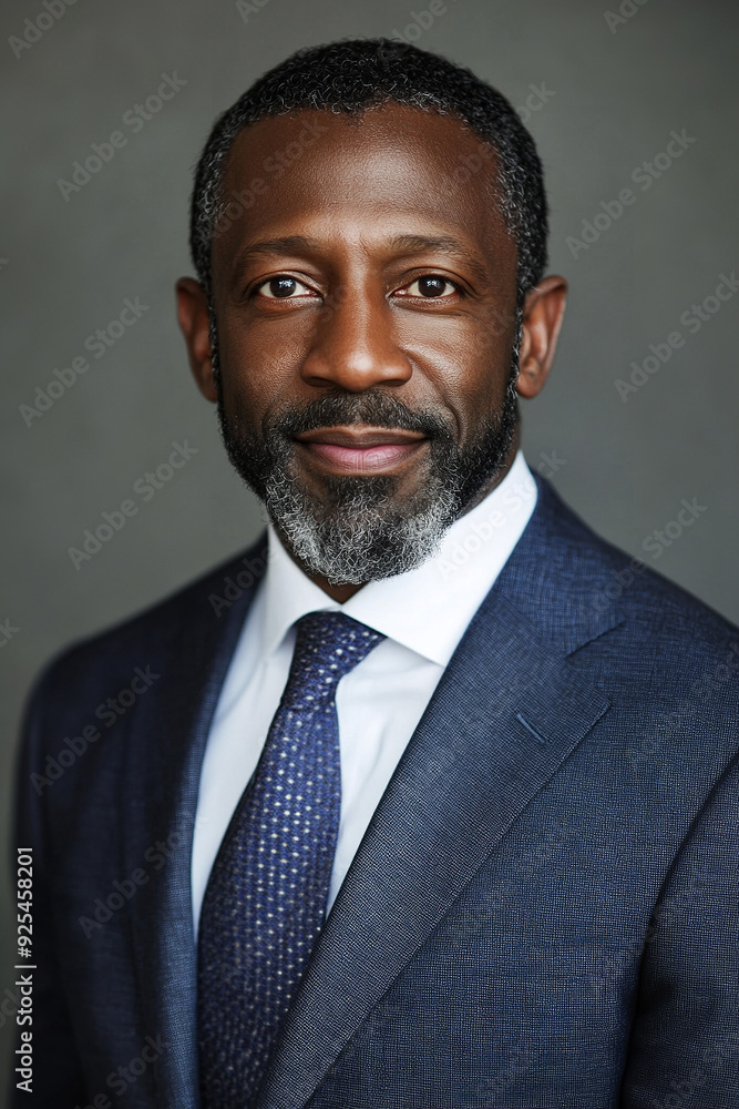 Financial Advisor, headshot portrait photo of a black male