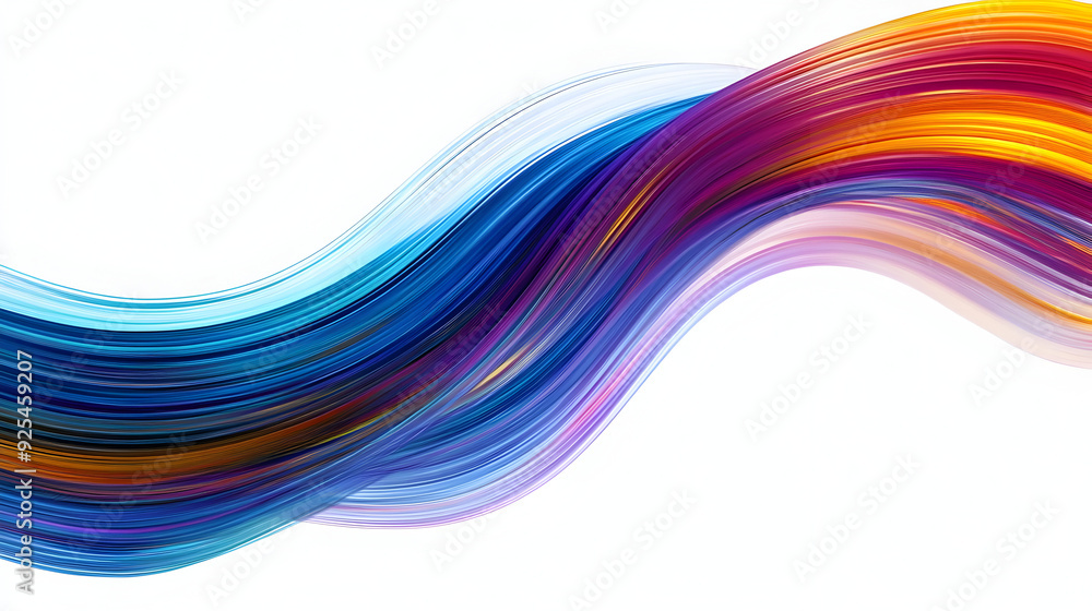 Abstract colorful wave design with smooth gradients on a white background. Abstract colorful wave design with smooth gradients on a white background.