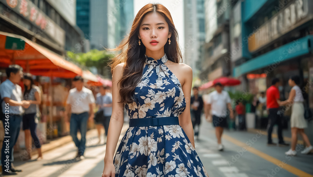 Beautiful young girl in Hong Kong Beautiful young girl in Hong Kong