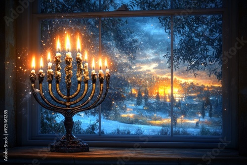 Menorah Festival of Lights Judaism Religion Spiritual Symbol