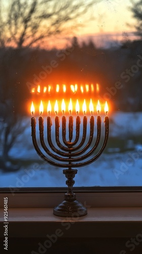 Menorah Festival of Lights Judaism Religion Spiritual Symbol