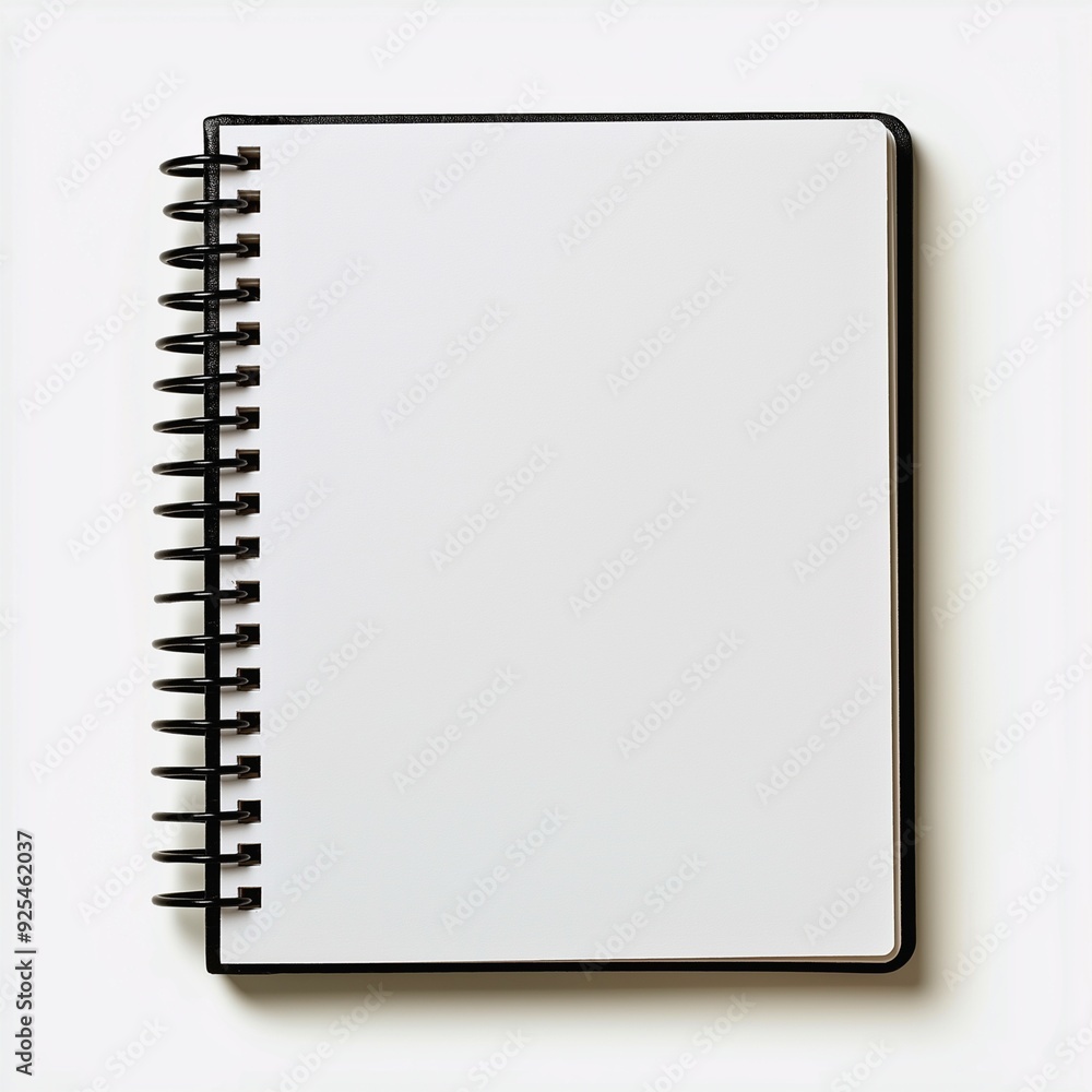A blank spiral-bound notebook with a black cover, ideal for note-taking, sketching, or journaling, displayed on a white background.
A blank spiral-bound notebook with a black cover, ideal for note-taking, sketching, or journaling, displayed on a white background.