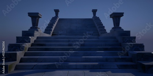 Stone Stairs Leading Up To The Sky