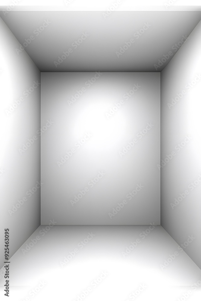 Empty White Room 3D Illustration Empty White Room 3D Illustration