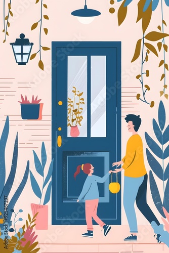 Happy Halloween Trick or Treat Illustration