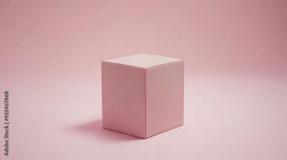 Pink Square Box on a Pink Background Pink Square Box on a Pink Background