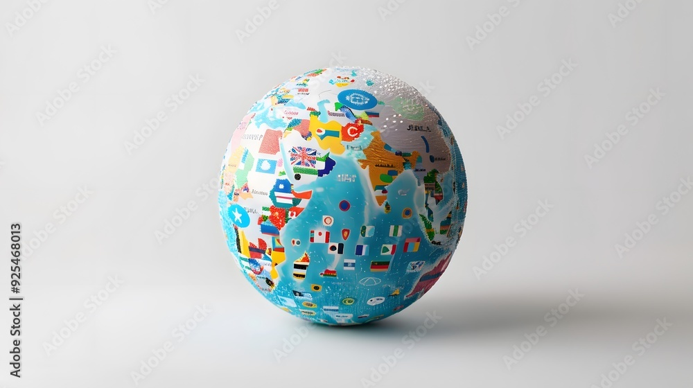globe on white background globe on white background