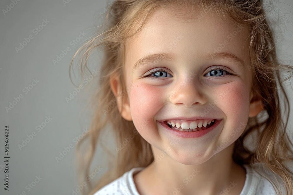 Portrait of a smiling child with rosy cheeks. Portrait of a smiling child with rosy cheeks.