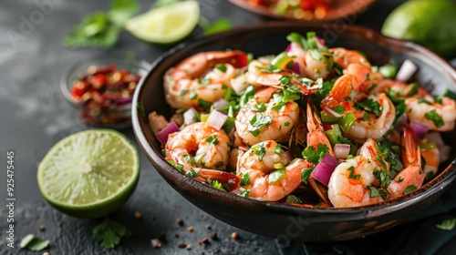 Wallpaper Mural A tantalizing taco dish served in a black bowl, garnished with limes and fresh herbs. Torontodigital.ca