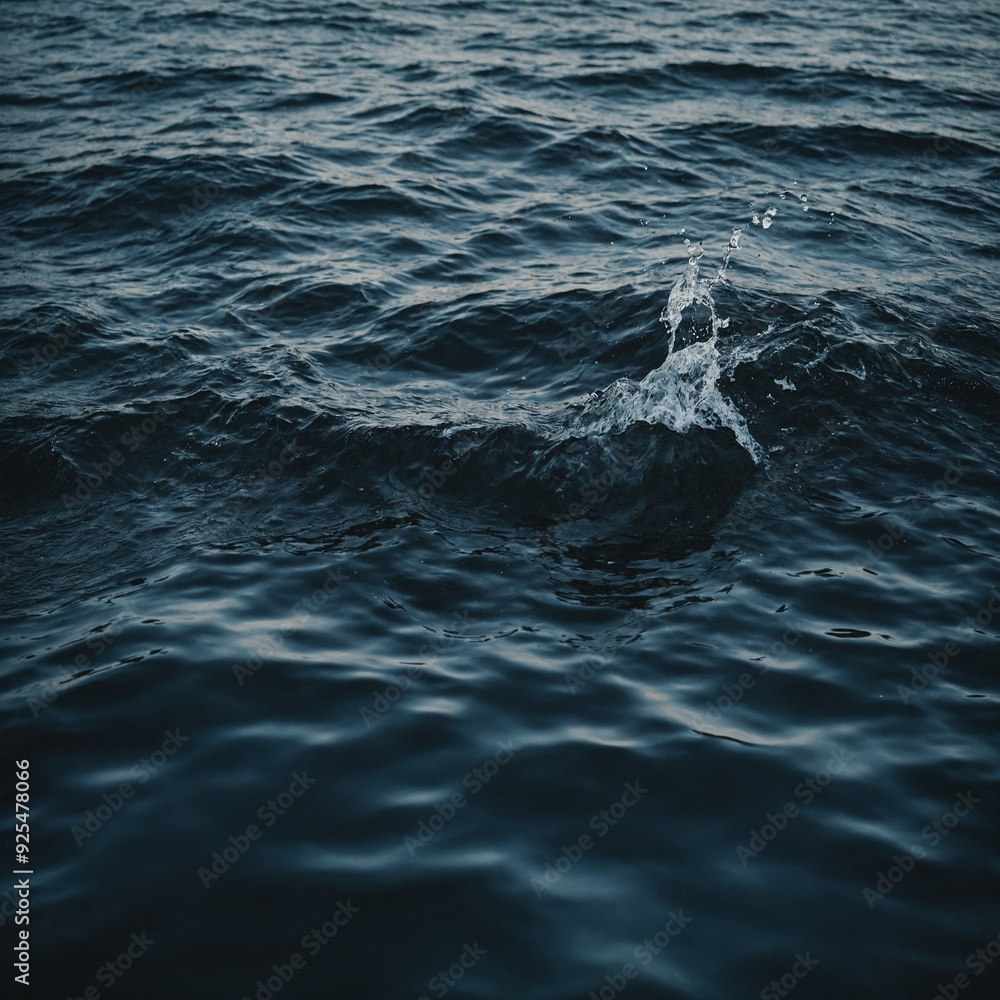 Soft ripples spreading out from a single drop falling into a clear, tranquil pond Soft ripples spreading out from a single drop falling into a clear, tranquil pond