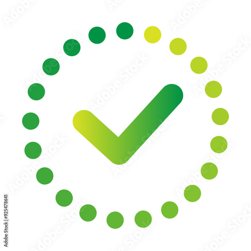 Load completed progress checkmar kgreen color