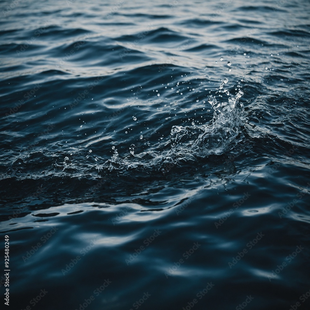 Sparkling blue of a tropical ocean with gentle waves stretching to the horizon Sparkling blue of a tropical ocean with gentle waves stretching to the horizon