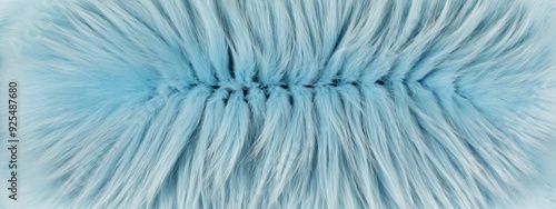 Blue fur texture top view. Blue sheepskin background. Fur pattern. Texture of Blue shaggy fur. Wool texture. Sheep fur close up