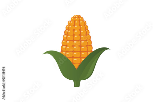 vector corn food illustration design on white background