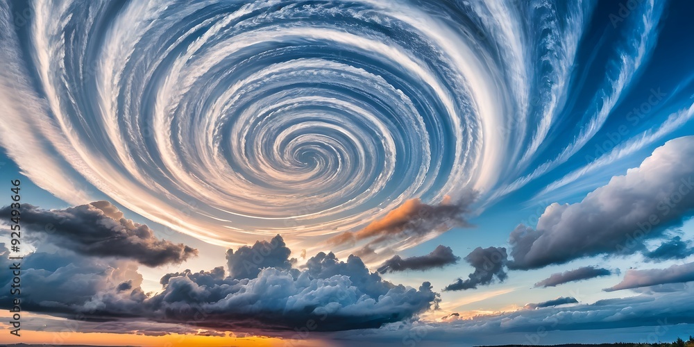 A mesmerizing sky filled with intricate swirl clouds, blending various shades of blue, white, and grey, creating a stunning atmospheric scene. A mesmerizing sky filled with intricate swirl clouds, blending various shades of blue, white, and grey, creating a stunning atmospheric scene.