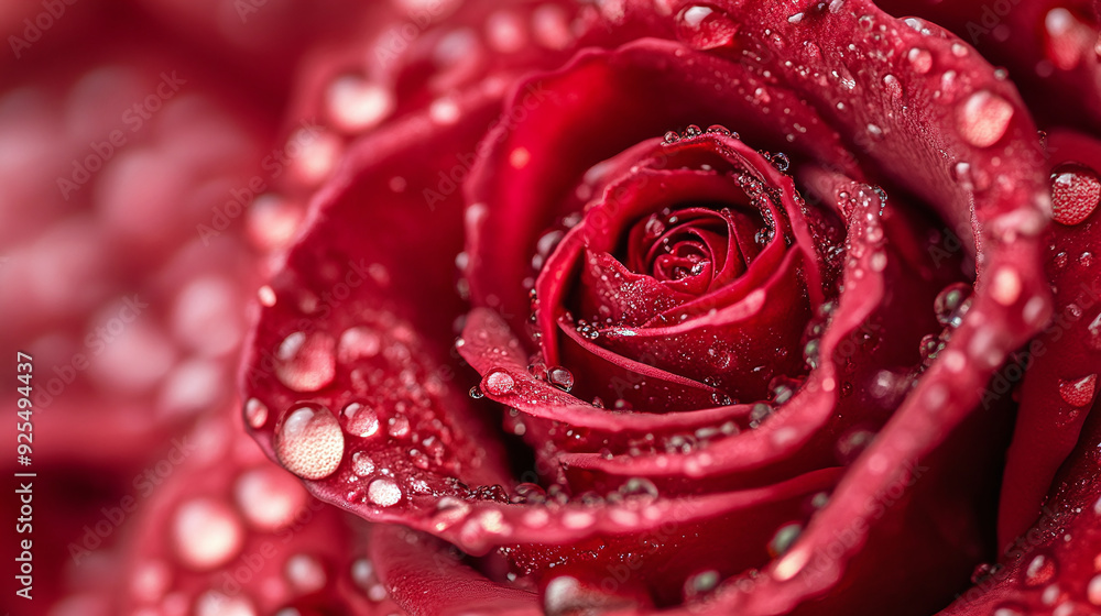 Close-up of red roses featuring water drops Close-up of red roses featuring water drops