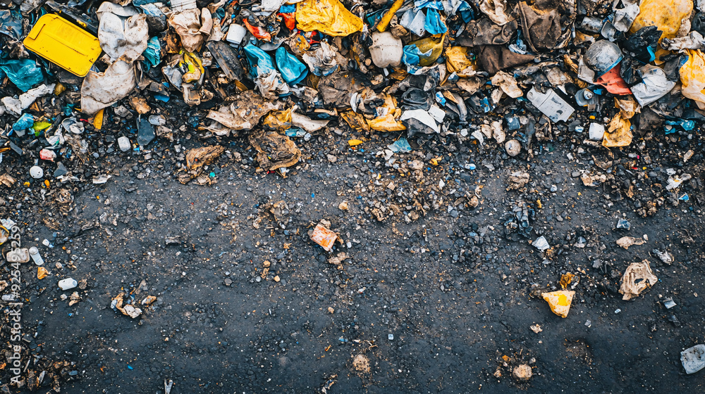 Obraz premium Minimalist of Waste with Soft Textures and Copy Space for Environment Concepts.