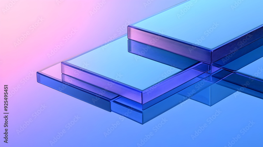 Abstract layered shapes in blue and purple hues creating a modern aesthetic. Abstract layered shapes in blue and purple hues creating a modern aesthetic.