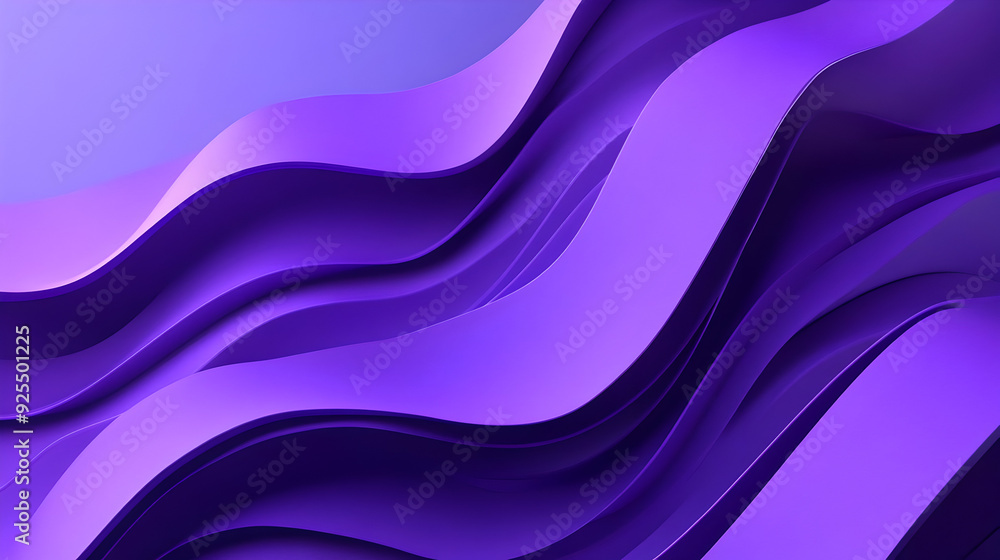 Abstract purple waves creating a smooth, flowing design. Abstract purple waves creating a smooth, flowing design.