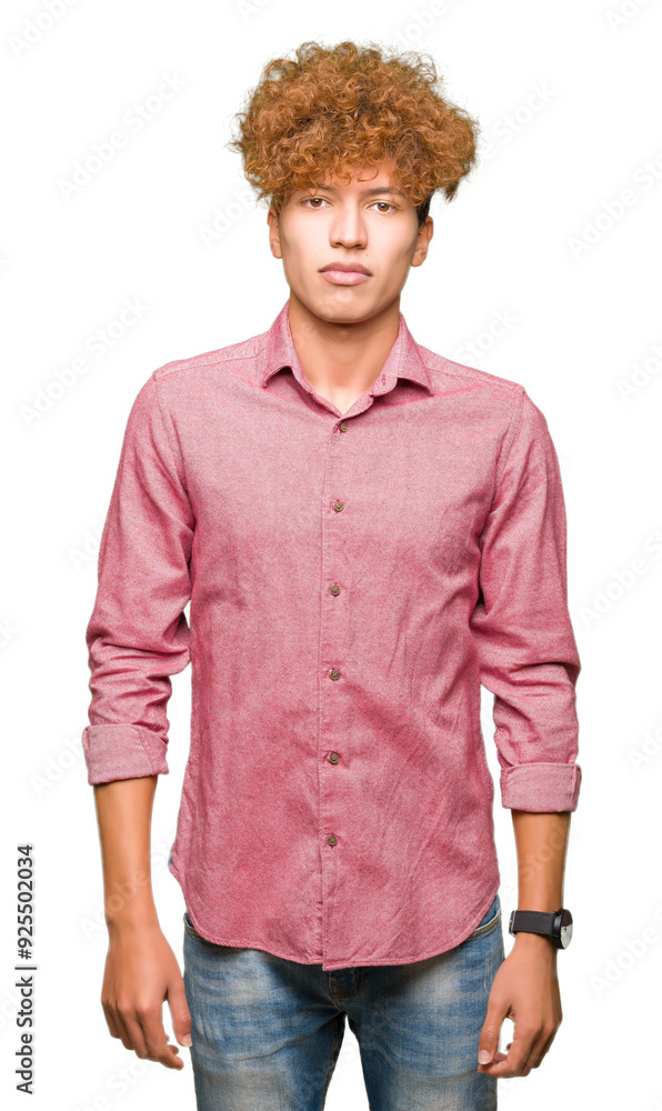 Young handsome business man with afro hair Relaxed with serious expression on face. Simple and natural looking at the camera. Young handsome business man with afro hair Relaxed with serious expression on face. Simple and natural looking at the camera.