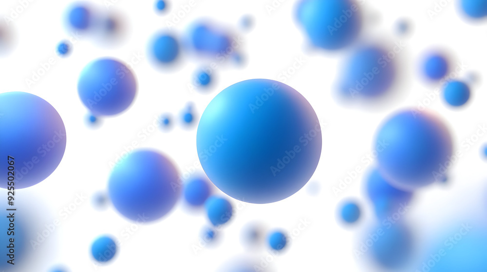 Abstract representation of blue spheres, suggesting molecular or cosmic themes. Abstract representation of blue spheres, suggesting molecular or cosmic themes.