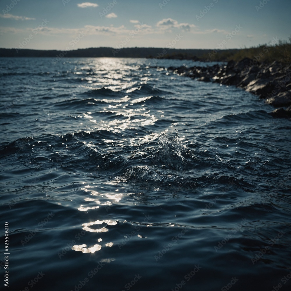 Fototapeta premium The intricate patterns of water revealed through breathtaking macro shots