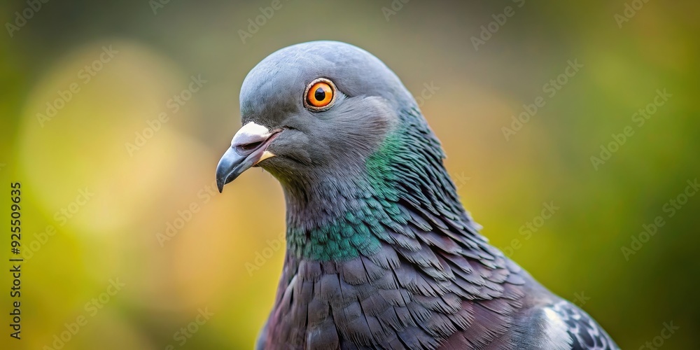 Gray pigeon looking directly at the camera, pigeon, bird, animal, wildlife, wild, dove, nature, close-up, portrait, feathers, beak Gray pigeon looking directly at the camera, pigeon, bird, animal, wildlife, wild, dove, nature, close-up, portrait, feathers, beak