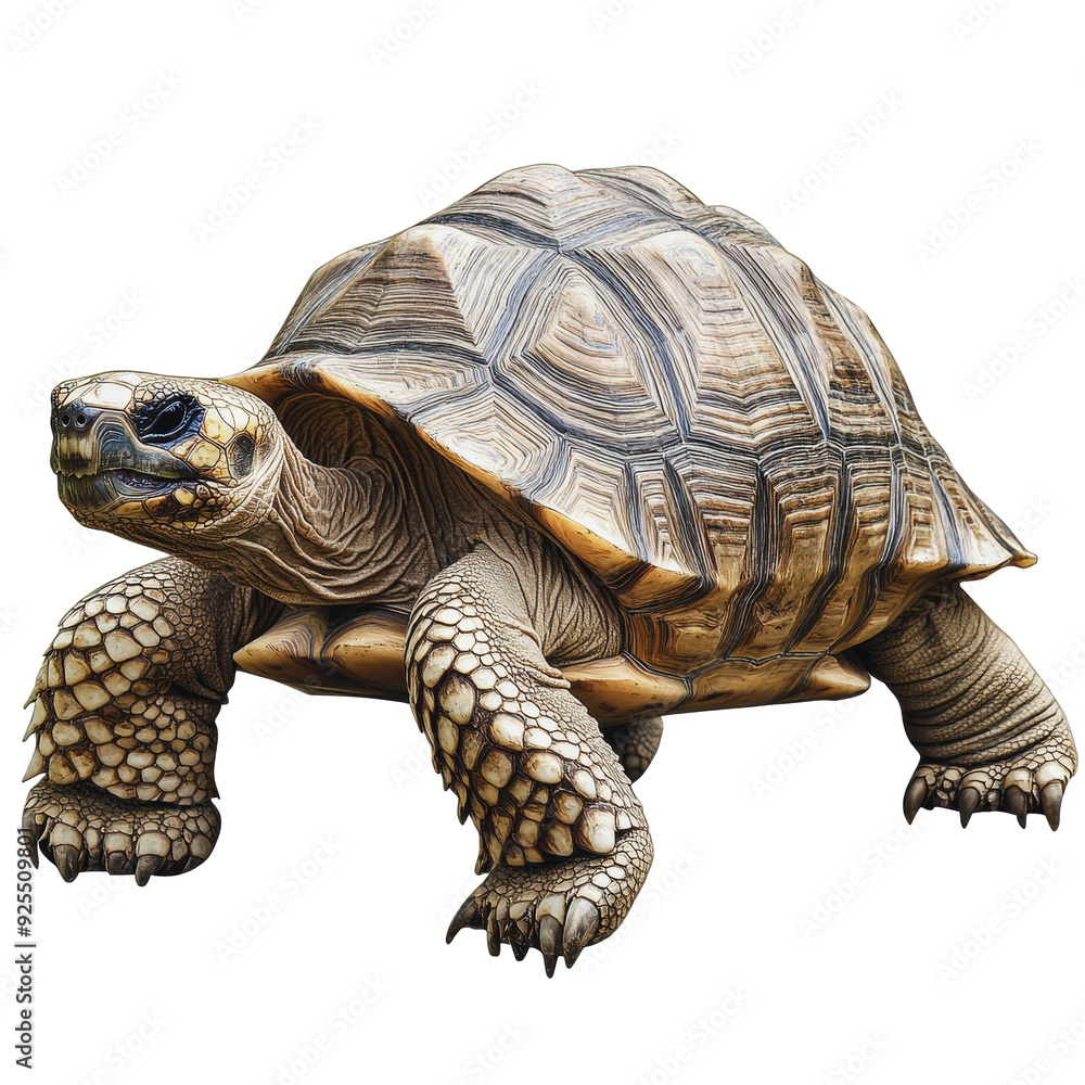 Obraz premium PNG Close-up of a tortoise on a white background