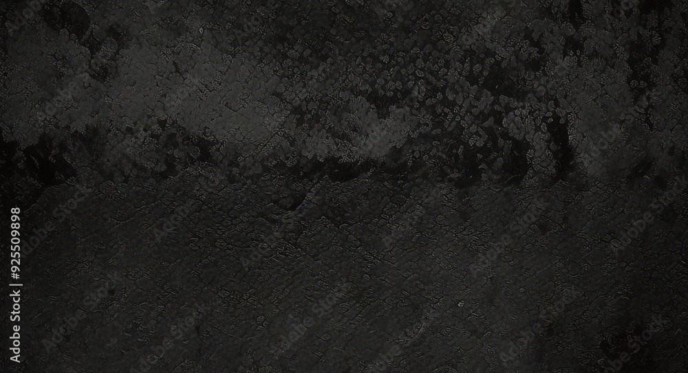 Black background made of real, shiny black paper covered with foil, illuminated by a soft light from above. Black background made of real, shiny black paper covered with foil, illuminated by a soft light from above.