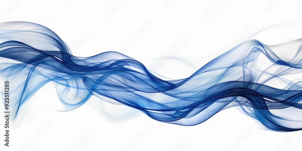 Translucent Blue Waves Abstract Design created by ai Translucent Blue Waves Abstract Design created by ai