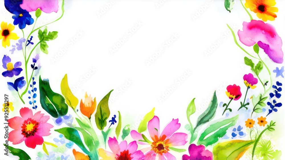 frame made from beautiful flowers with free place for text on a light background frame made from beautiful flowers with free place for text on a light background