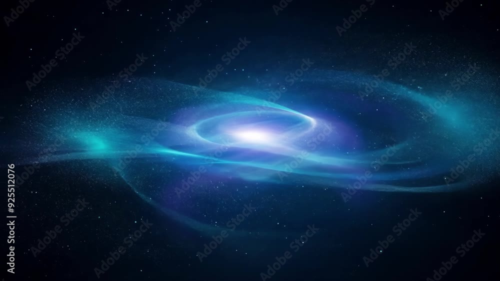With a celestial touch this animated background has swirling blue particles reminiscent of a galaxy in motion.