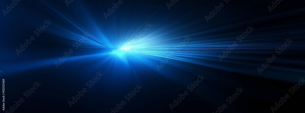 Obraz premium Stunning dark blue gradient with a vibrant light beam, perfect for artistic projects. High res clarity.